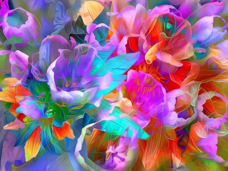 Яркие цветы