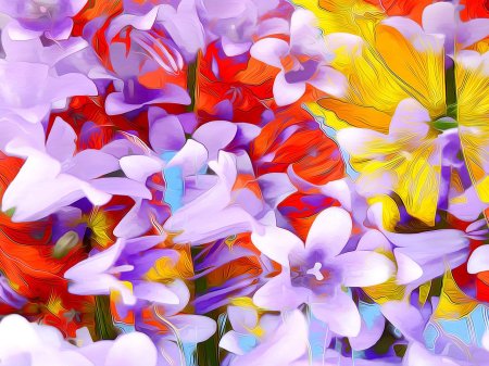 Яркие цветы