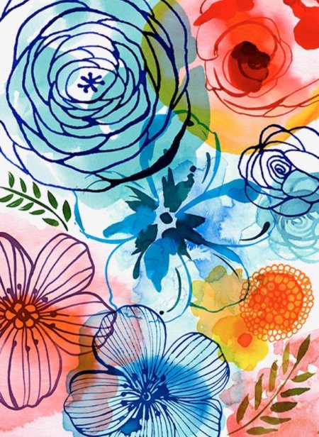 Абстрактные цветы