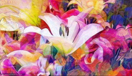 Цветы абстракция