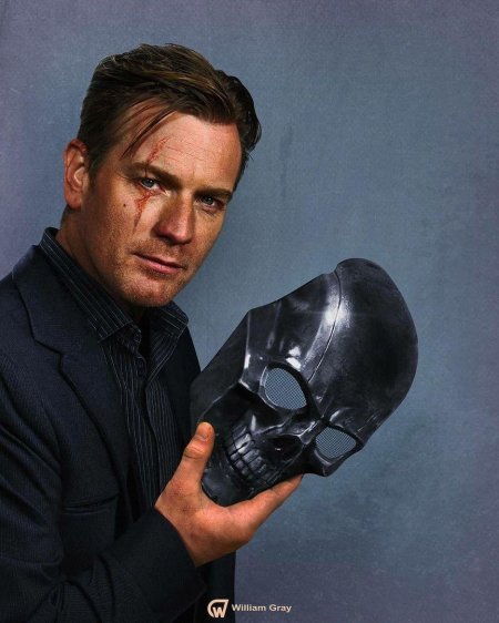 Юэн МАКГРЕГОР черная маска