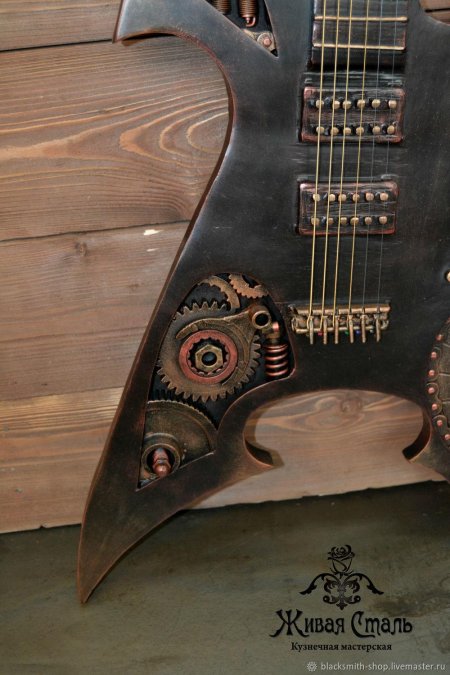Электрогитара стимпанк
