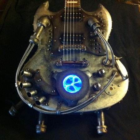 Электрогитара стимпанк
