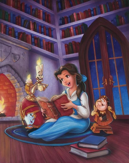 Красавица и чудовище Бель с книгой