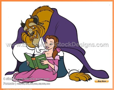 Красавица и чудовище Бель с книгой