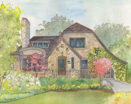 Красивый дом рисунок