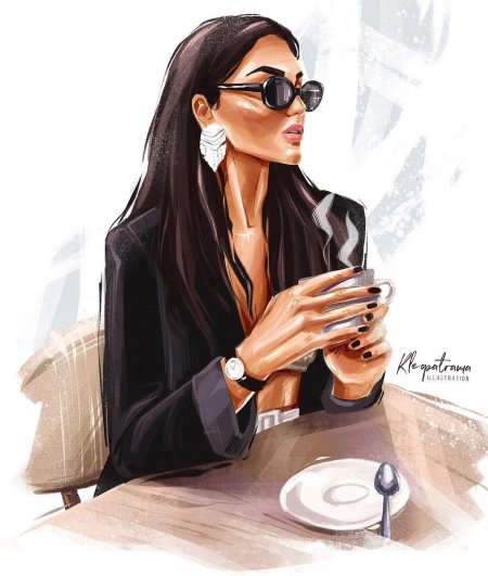 Девушка Fashion Art