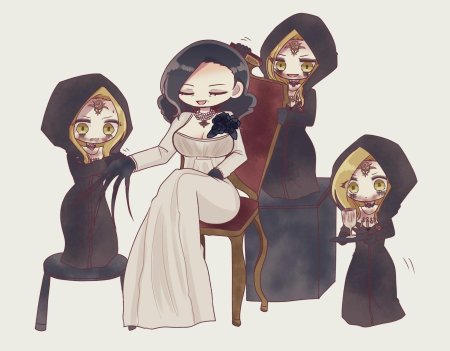 Resident Evil дочери Димитреску арт