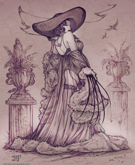 Леди Димитреску портрет