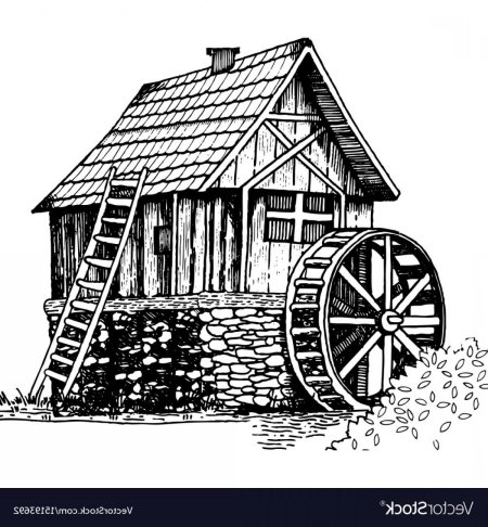 Водяная мельница скетч