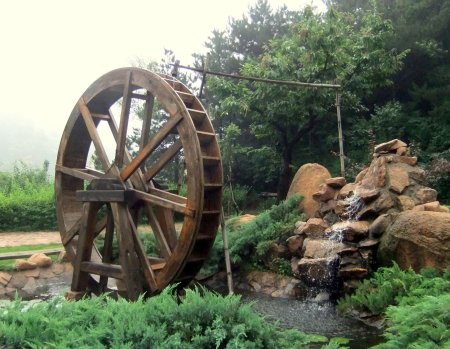 Водяная мельница древняя Греция