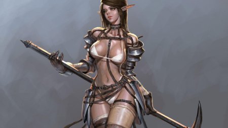 Эльфийка бронелифчик арт