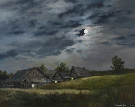 Художник Сергей Дорофеев картины деревня