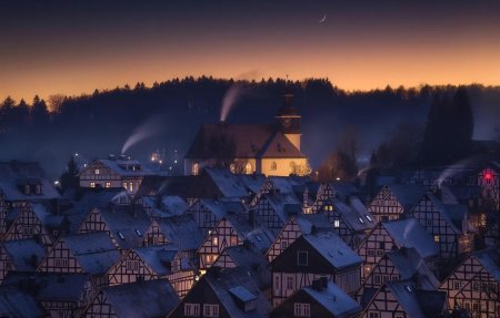 Ночная деревня