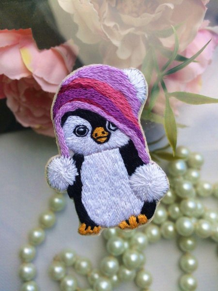 Брошь Пингвин