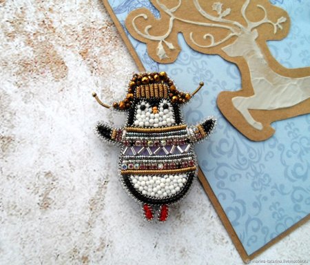 Брошь Пингвин