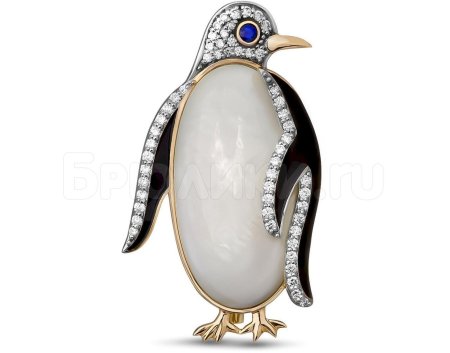 Брошь пингвин