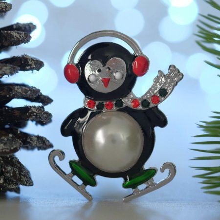 Брошь Пингвин