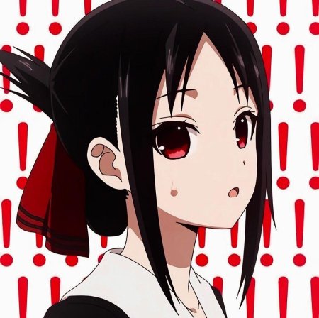 Kaguya с языком анфас