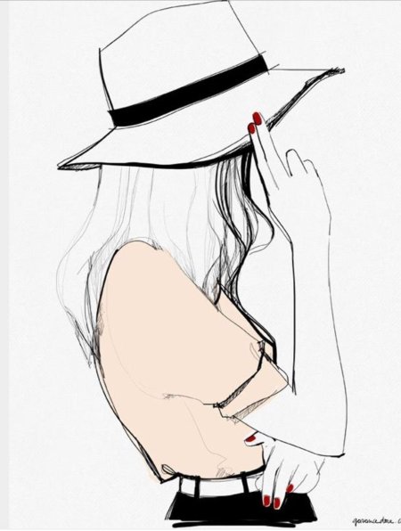 Картинки для срисовки девушки