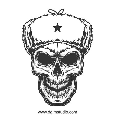 Череп в ушанке