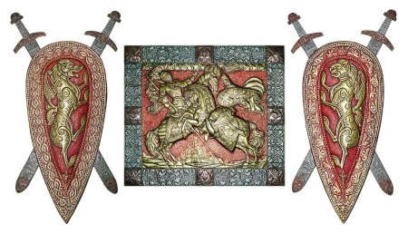 Каплевидный щит Александра Невского