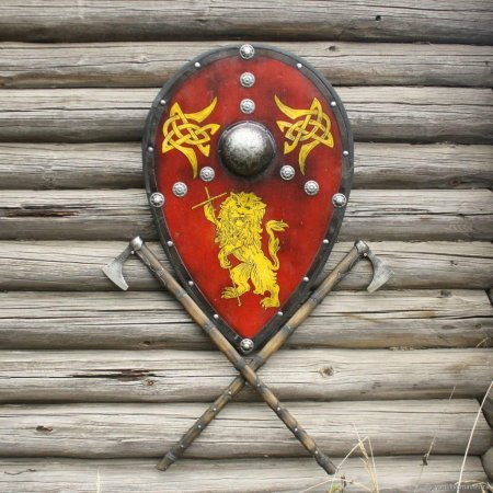 Каплевидный щит на Руси