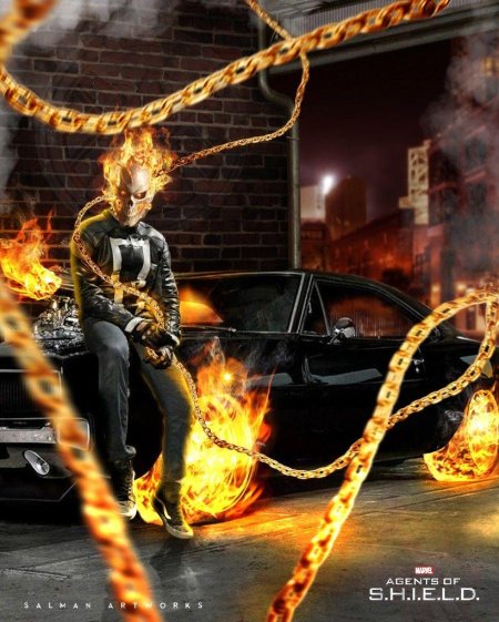 Робби Рейес Призрачный гонщик агенты щит