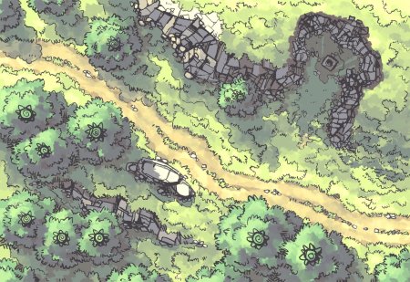 ДНД карта лес