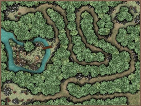 ДНД карта лес