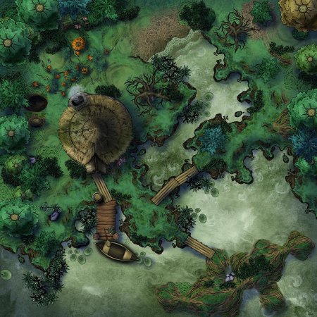 ДНД карта болото