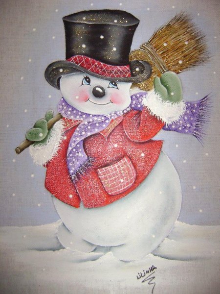 Новогодний Снеговик