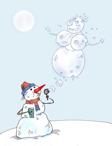 Забавный Снеговик