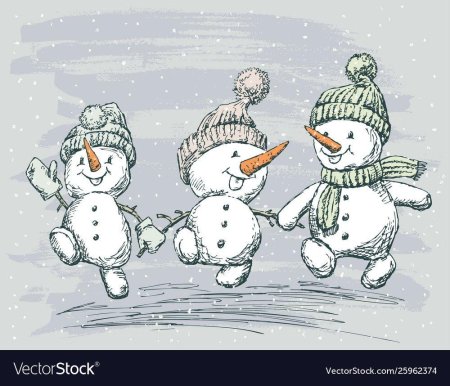 Снеговик убегает