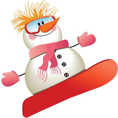 Снеговик картинка