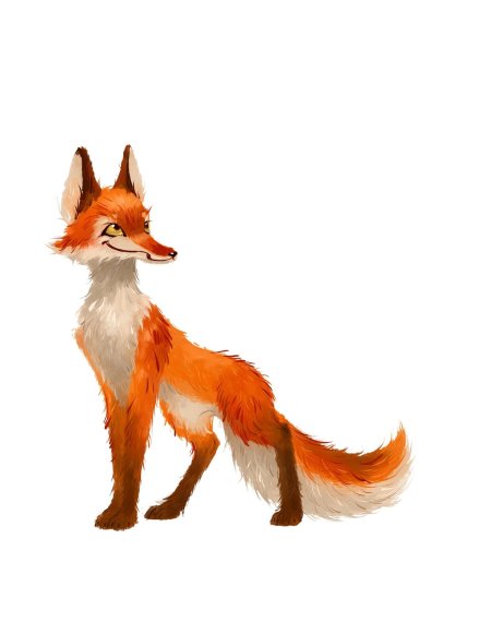 Картинка лисы для детей