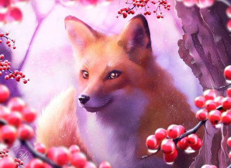 Красивая лиса