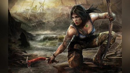 Томб райдер арт