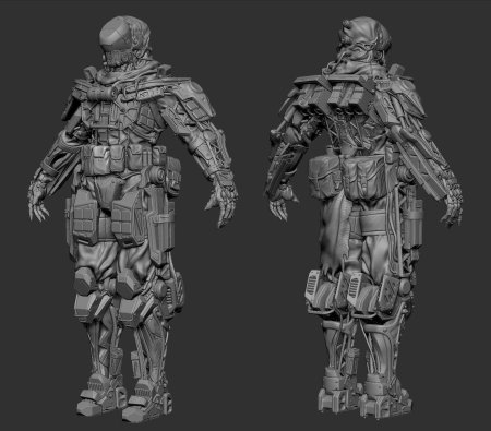 Sci Fi броня экзоскелет