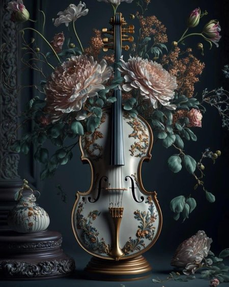 Скрипка в стиле Модерн