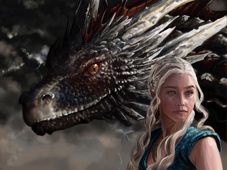 Дейенерис Таргариен и Дрогон