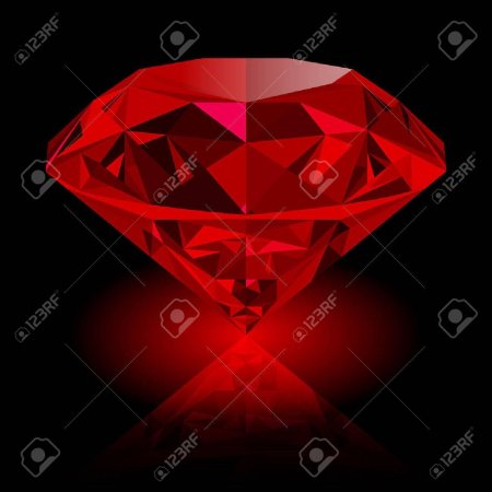 Рубин с бриллиантами