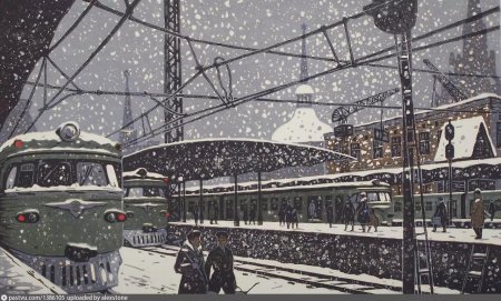 Юрий Кузьмин художник Ярославский вокзал