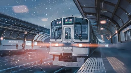 Макото Синкай поезда