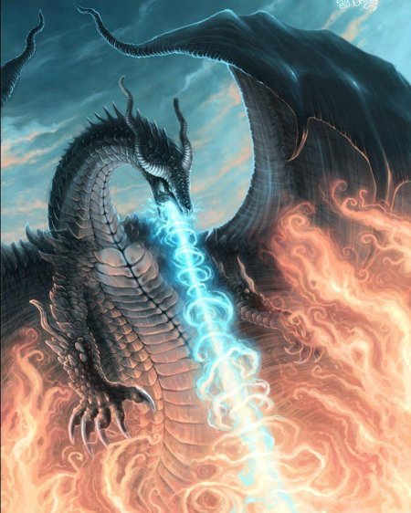 Огнедышащий дракон