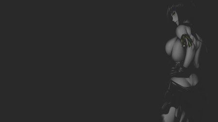 Аниме девушки на темном фоне