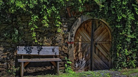 Плющ ворота поместье