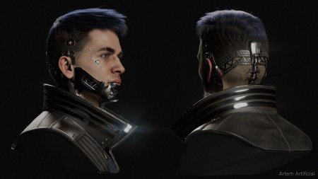 Киберпанк портреты мужские