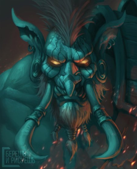 Зандалар Тролль варкрафт Art