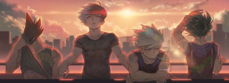 Тодороки шото и Кацуки Бакуго